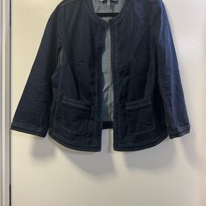 Kasper Dark Blue Denim Jacket